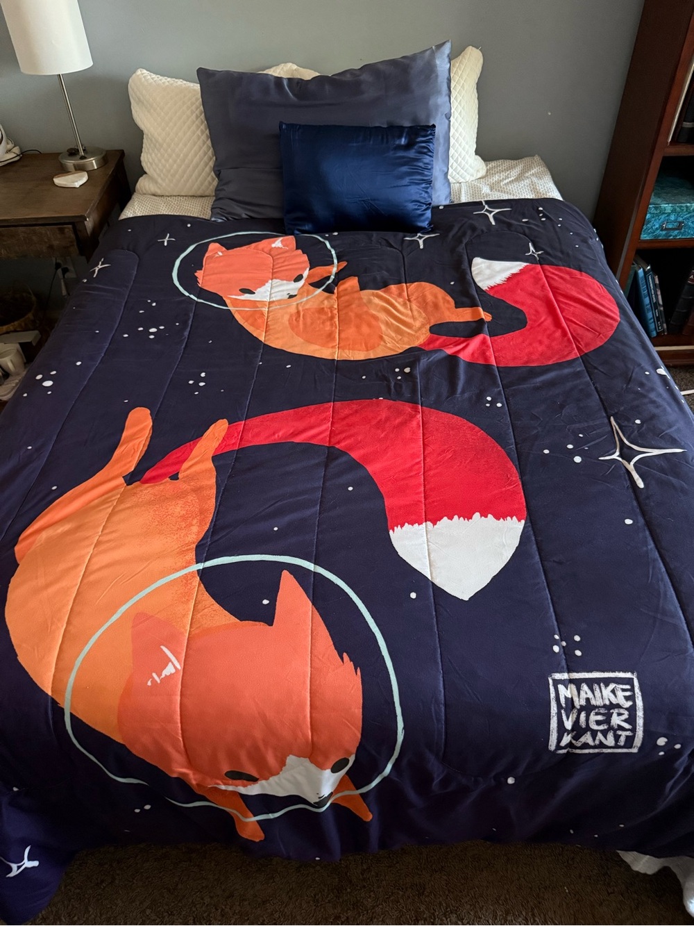 Space Fox Bedspread